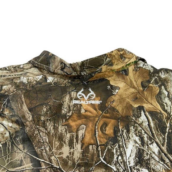 Realtree Edge Mens Hunting Shirt Brown Camouflage Pockets Short Sleeve XXL New - Picture 6 of 12